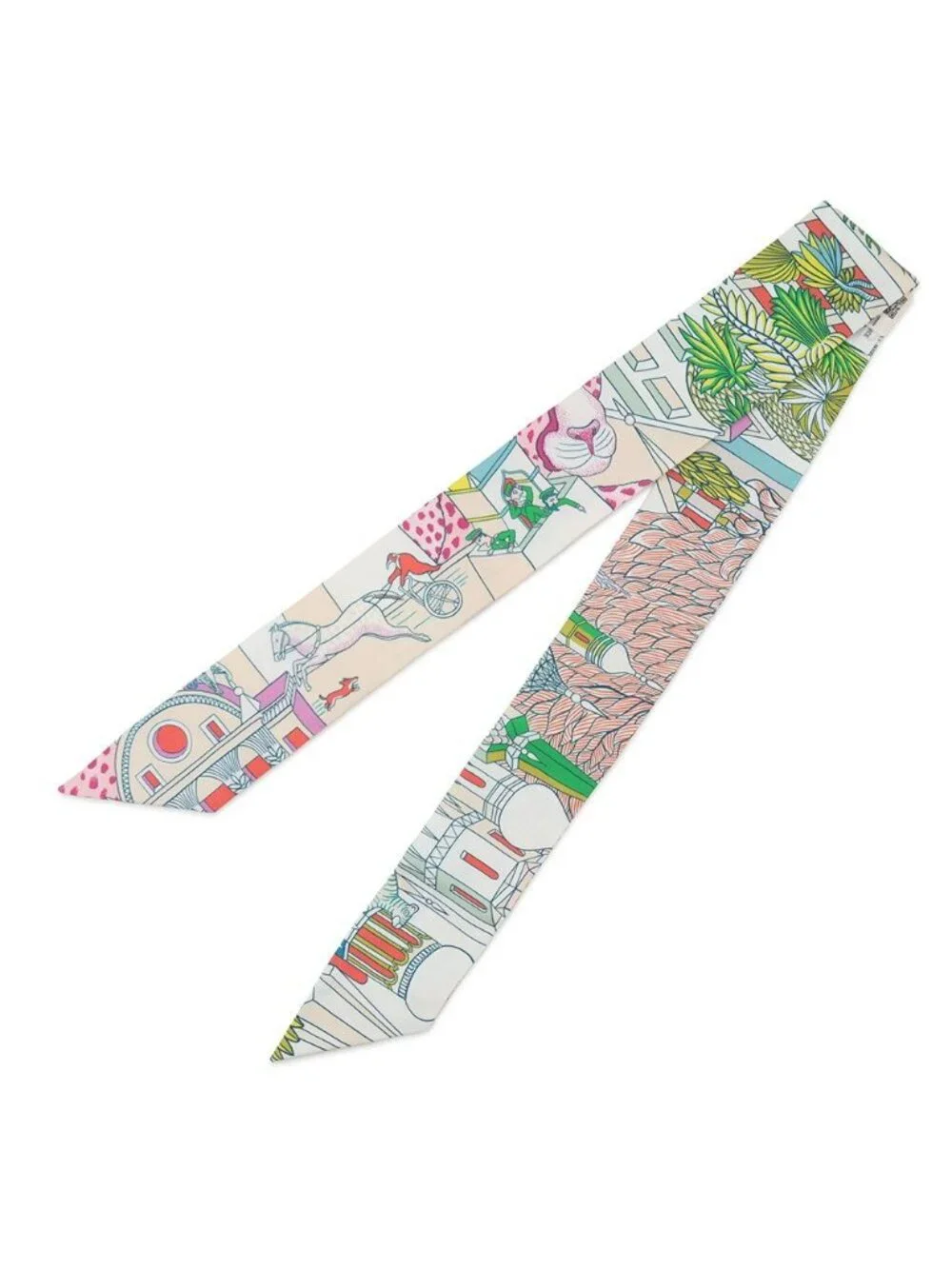 Hermes Scarf Twill Animapolis Silk - Picture 2 of 8
